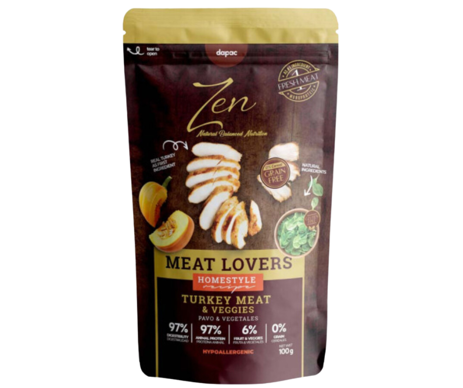 Zen peru com vegetais: hipoalergénico