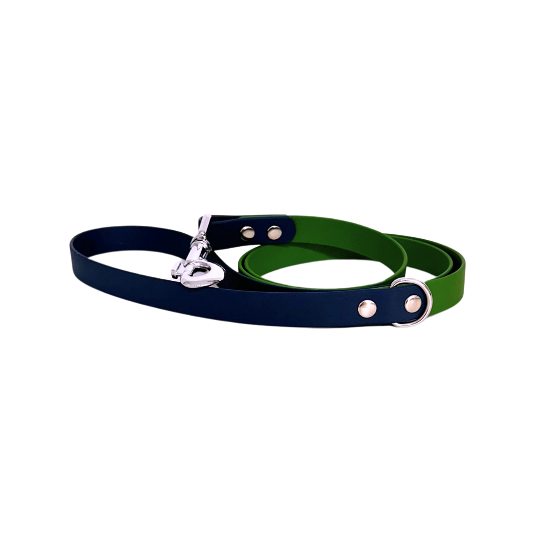 Trela TPU 1,20 mt - Azul marinho e verde