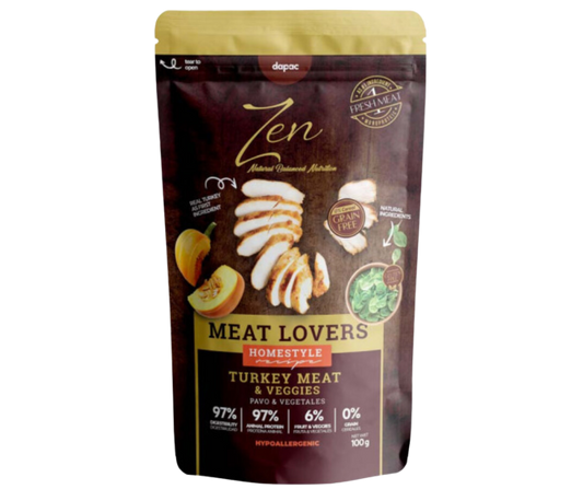 Zen peru com vegetais: hipoalergénico
