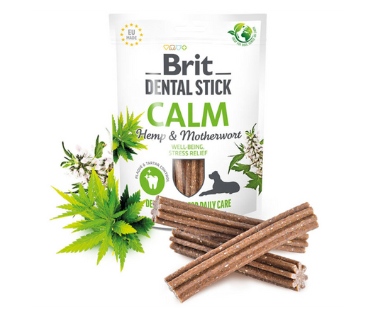 Brit Care Dental Stick Calm com Cânhamo | 7 sticks